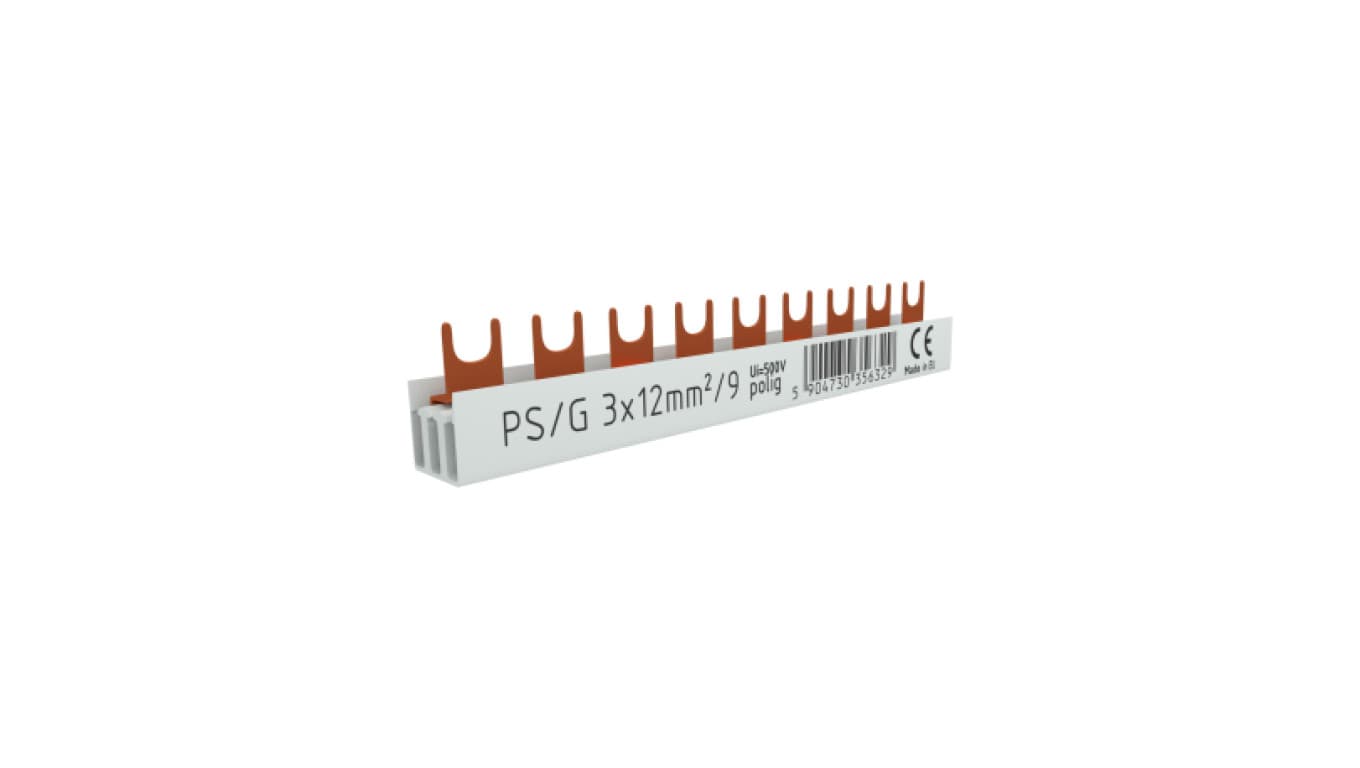 

Szyna łączeniowa grzebieniowa PS/G 3-fazowa 9-modułowa 12mm2 80A 6329