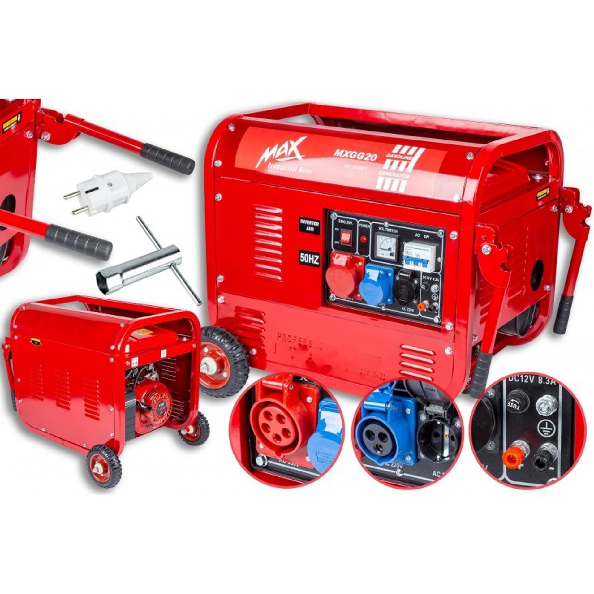 

Agregat prądotwórczy 2500W AVR 2,5KW MXGG20 MAX