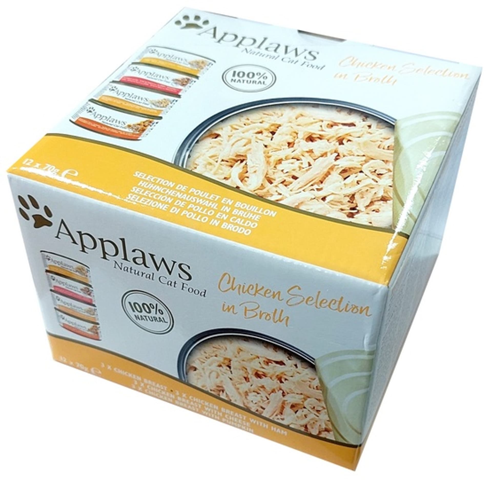 

Applaws puszki dla kota Multipack Chicken 12x70g