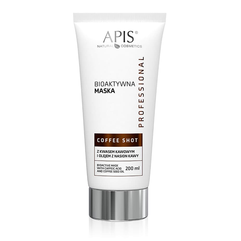 

Apis coffee shot bioaktywna maska z kwasem kawowym i z olejem z nasion kawy 200 ml