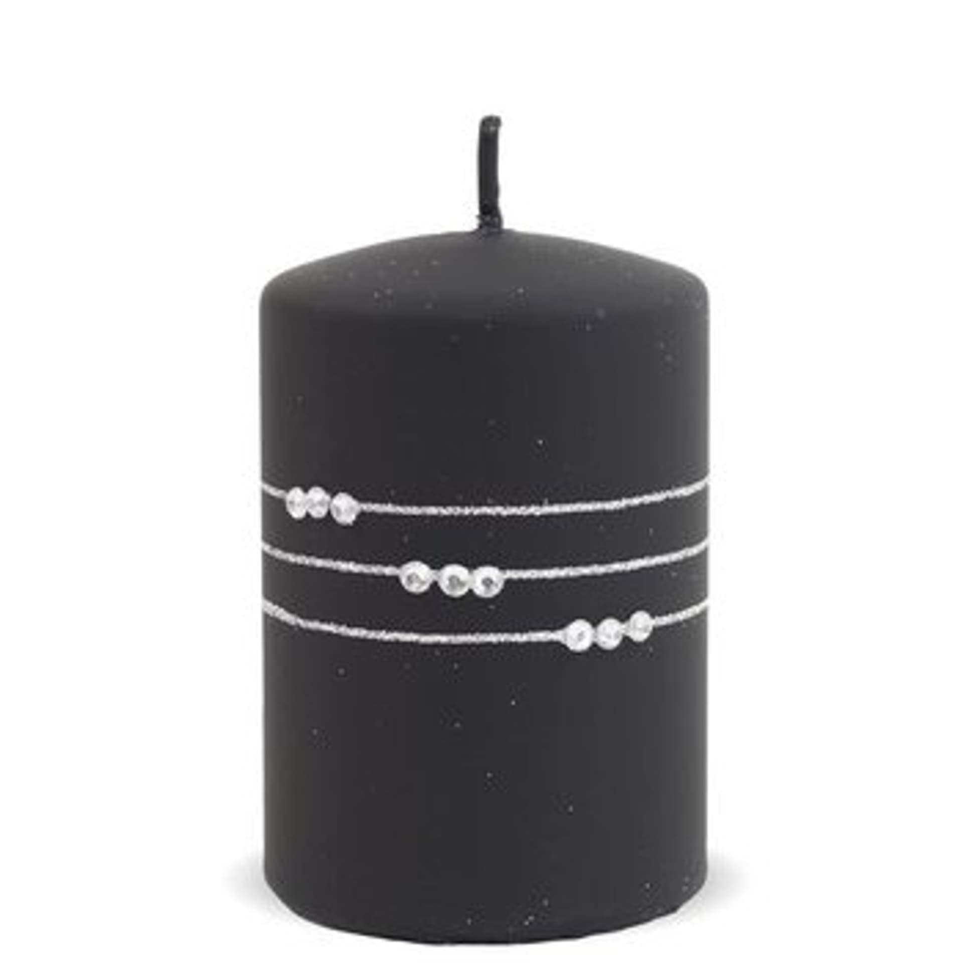

ARTMAN Świeca ozdobna Kolia Mat - walec mały (średnica 7cm) czarny 1szt, Średnica 7cm) czarny 1sz