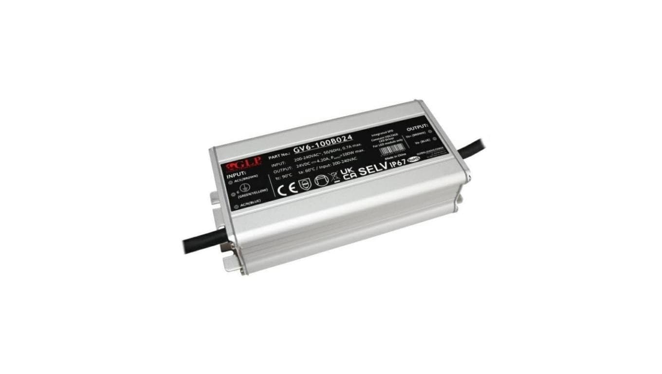 

Zasilacz LED GV6-100B024 100W 24V 4,2A GLP IP67 z filtrem PFC