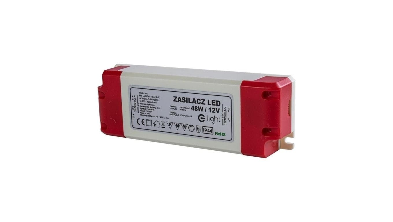 

Zasilacz led meblowy 48W 12VDC EKO ip44