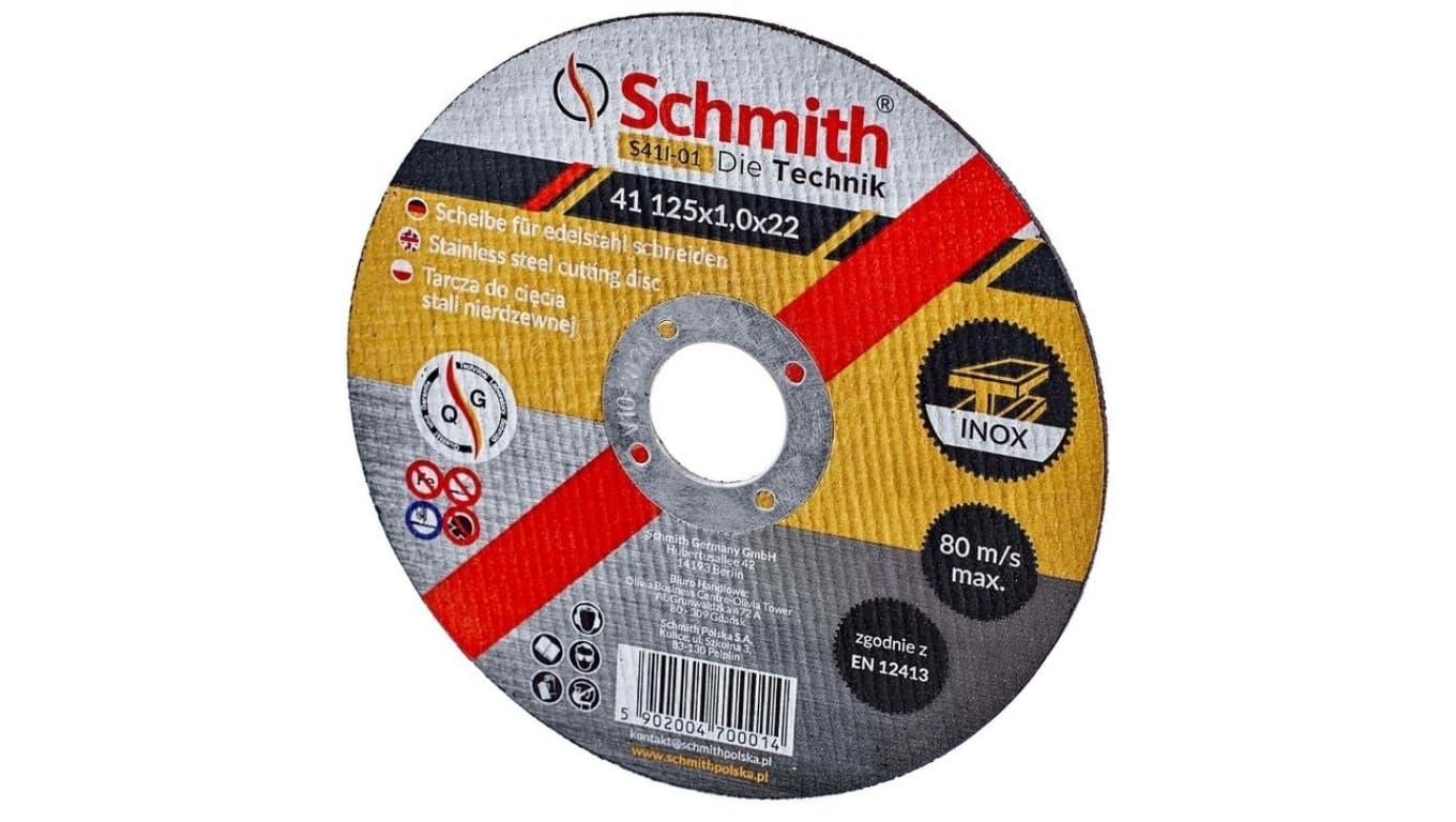 

Tarcza do cięcia stali nierdzewnej INOX 230x2,0 Schmith