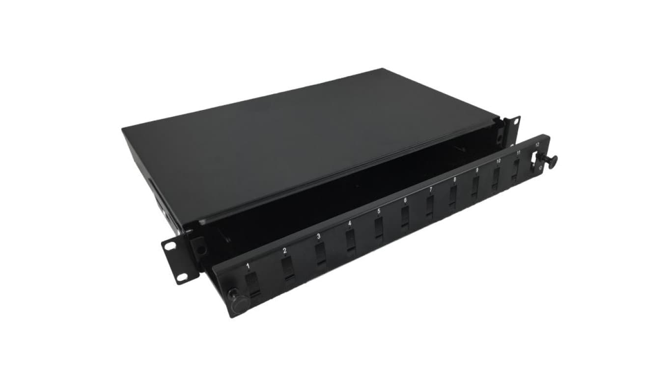 

Przełącznica światłowodowa 12xSC duplex 19" 1U z płytą czołową oraz akcesoriami montażowymi (dławiki, opaski), wysuwalna ALANTEC - ALANTEC, Dławiki/opaski)/wysuwalna alantec - alante