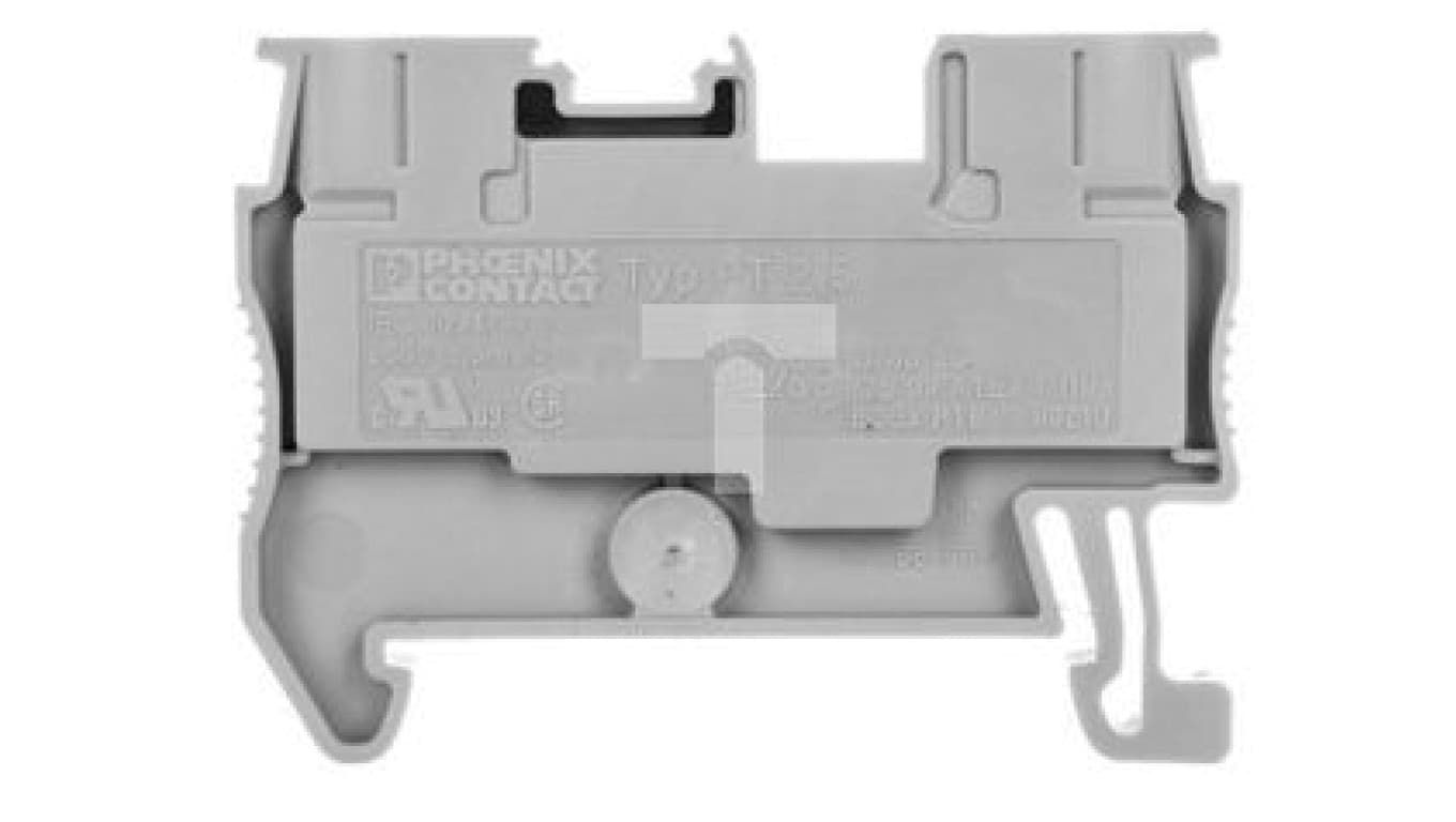 

Złączka szynowa 2-przewodowa 2,5mm2 szara PT 2,5 3209510