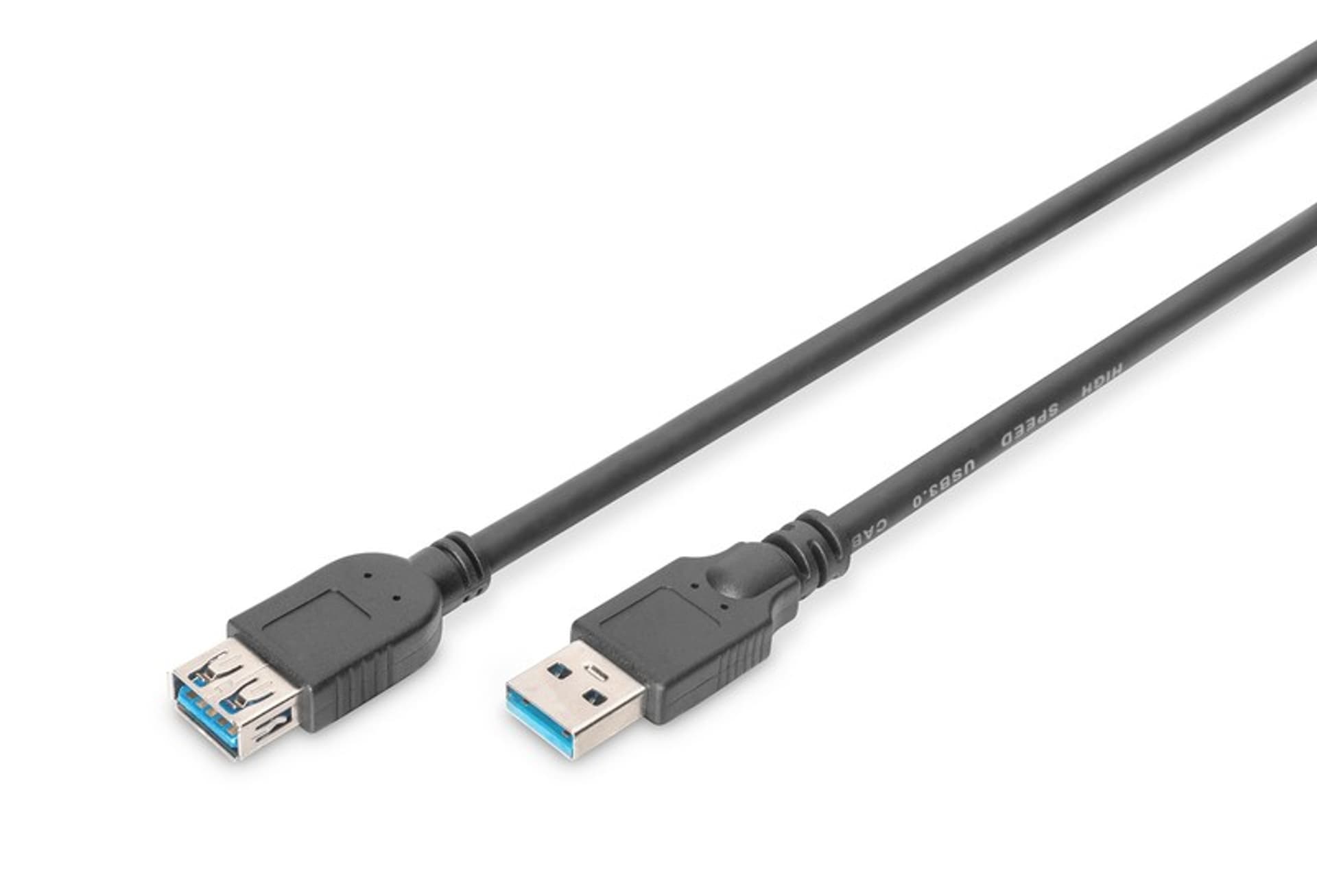 

Kabel połączeniowy USB 3.0 Typ USB A/USB A, M/Ż czarny 3m AK-300203-030-S