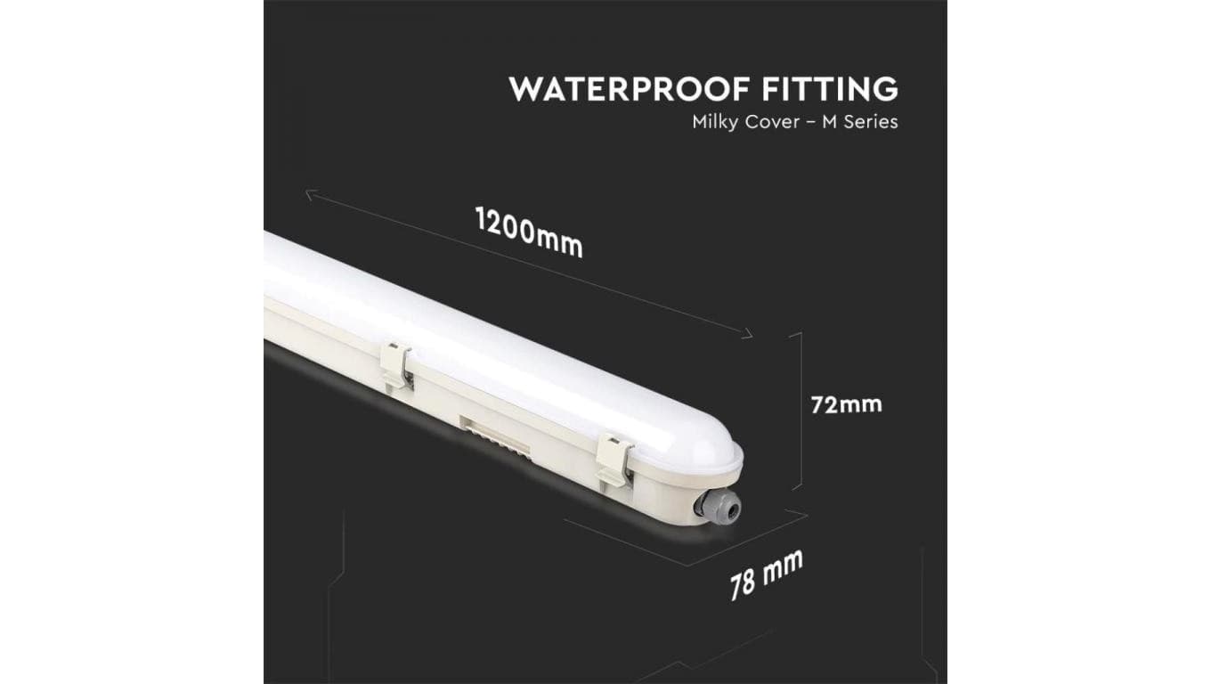 

Oprawa hermetyczna LED 60W 6400K 7200lm IP65 120cm Dioda SAMSUNG 5 Lat Gwarancji 20474
