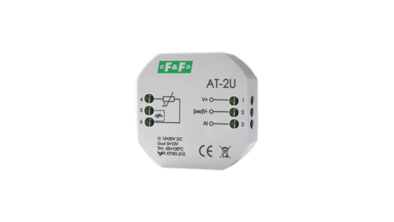 

Analogowy przetwornik temperatury napięciowy 0-10V bez sondy Max-AT-2U