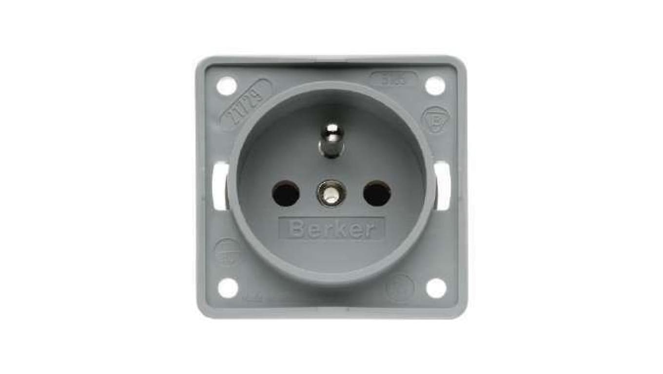 

Integro Flow Gniazdo pojedyncze z/u 16A 250V z przesłonami styków szary 961952506