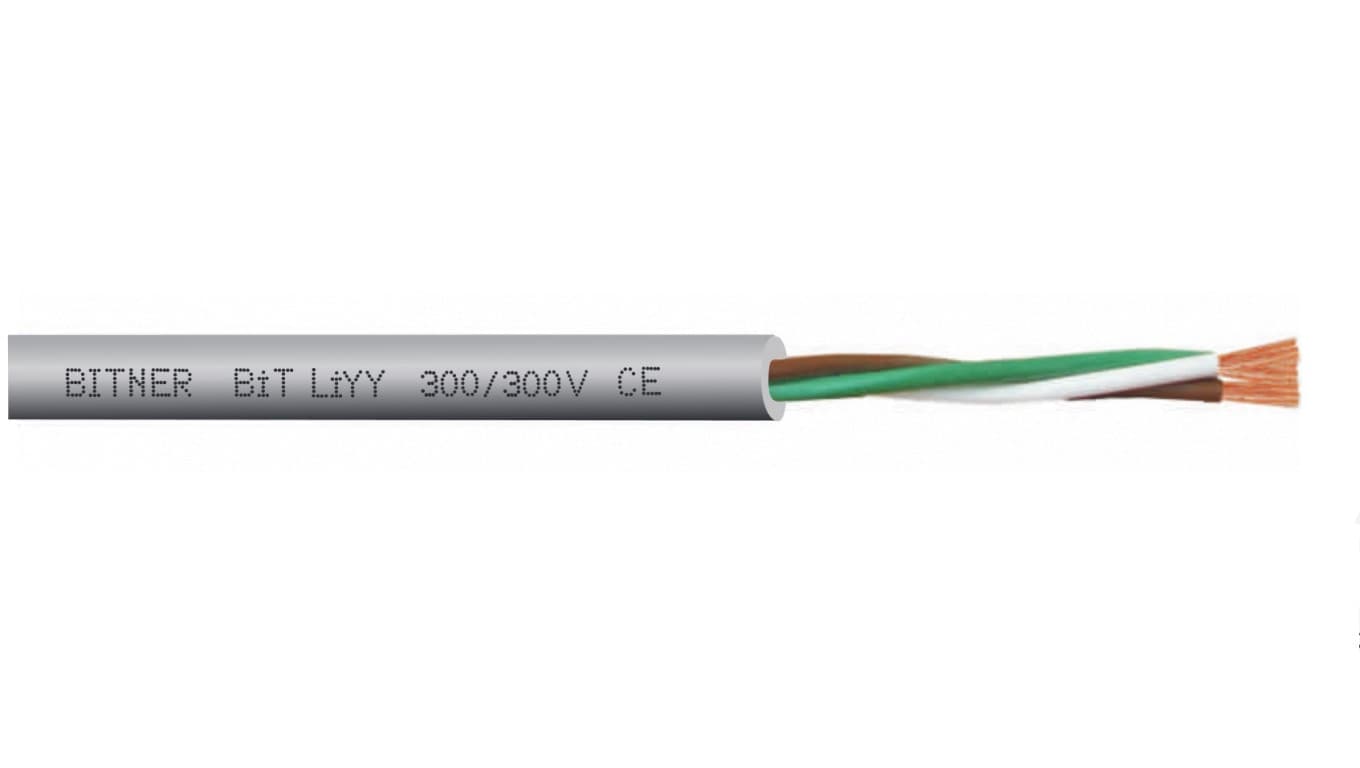 

Przewód sterowniczy BiT LiYY 4x0,5 300/300V S30081 klasa Eca /bębnowy/