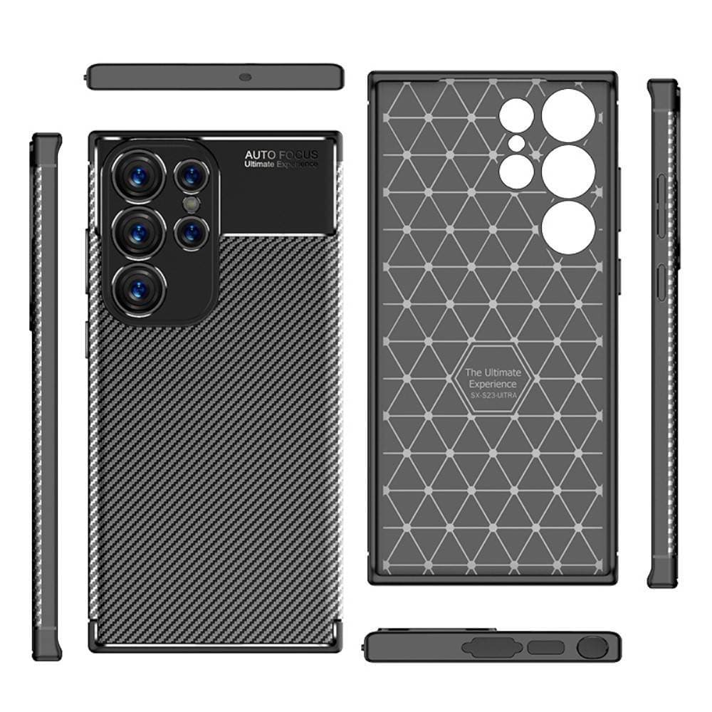 

Etui SAMSUNG GALAXY S23 ULTRA Pancerne Shockproof Nexeri Carbon Fiber czarne