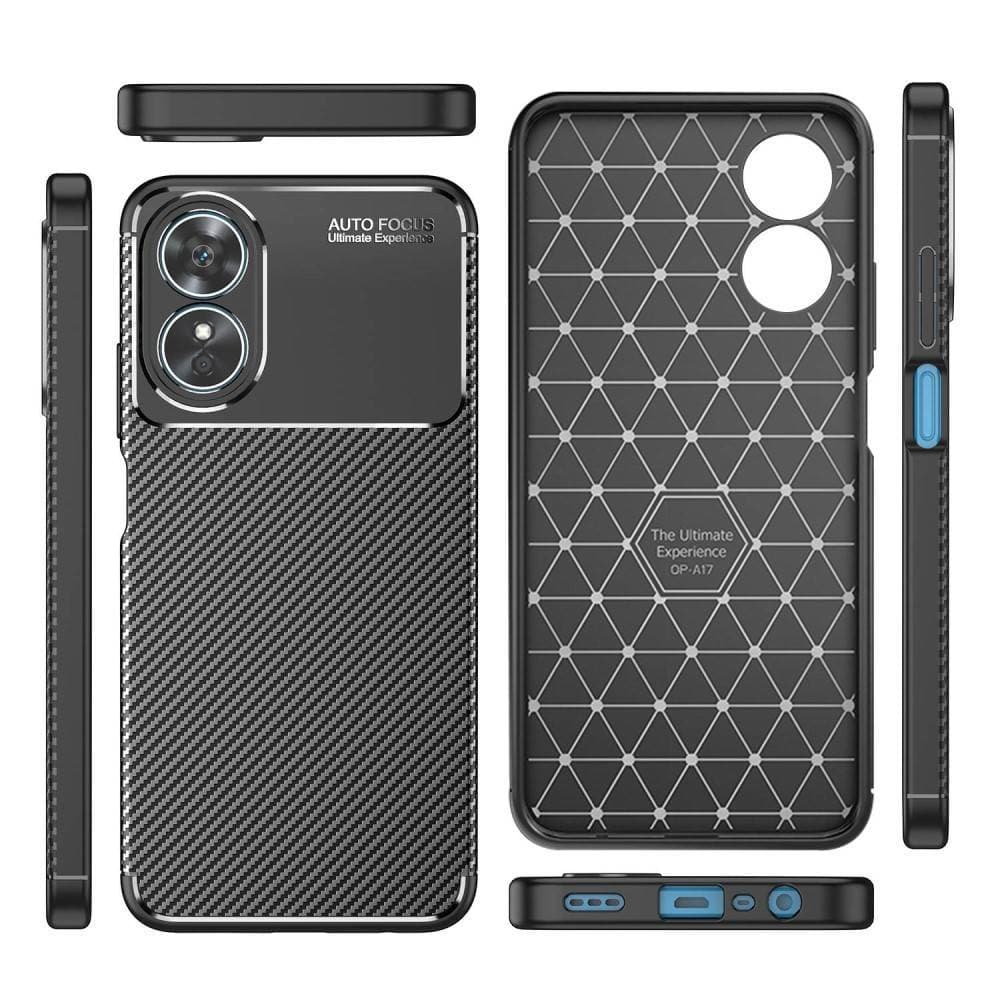 

Etui OPPO A17 Pancerne Shockproof Nexeri Carbon Fiber czarne
