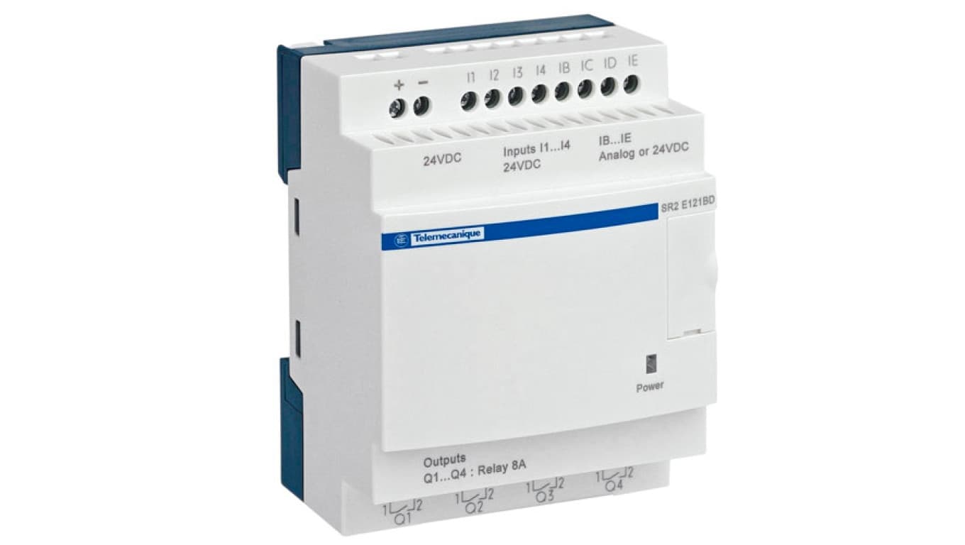 

Przekaźnik programowalny 24V DC 6we, 4wy ZELIO LOGIC SR2D101BD