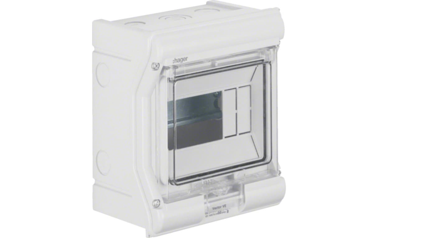 

Rozdzielnica modułowa 1x6 natynkowa odporna UV IP65 Vector VE106PN