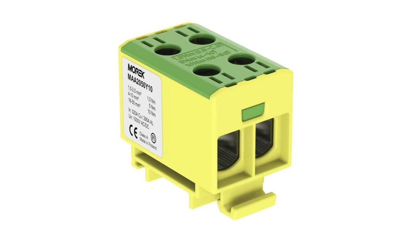 

Złączka OTL50-2 kolor żółto-zielony 2xAl/Cu 1,5-50mm2 1000V Zacisk uniwersalny MAA2050Y10