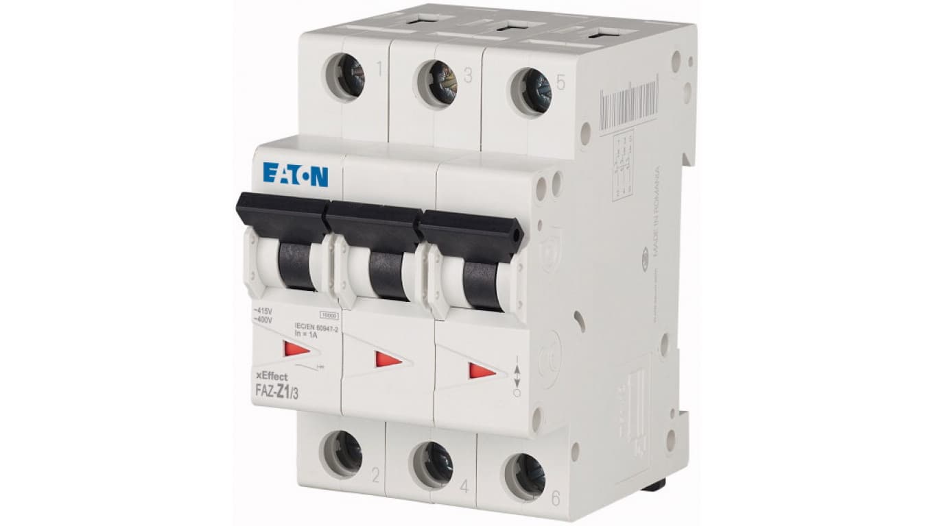 

Wyłącznik nadprądowy 3P Z 1A 15kA AC FAZ Z1/3 278919