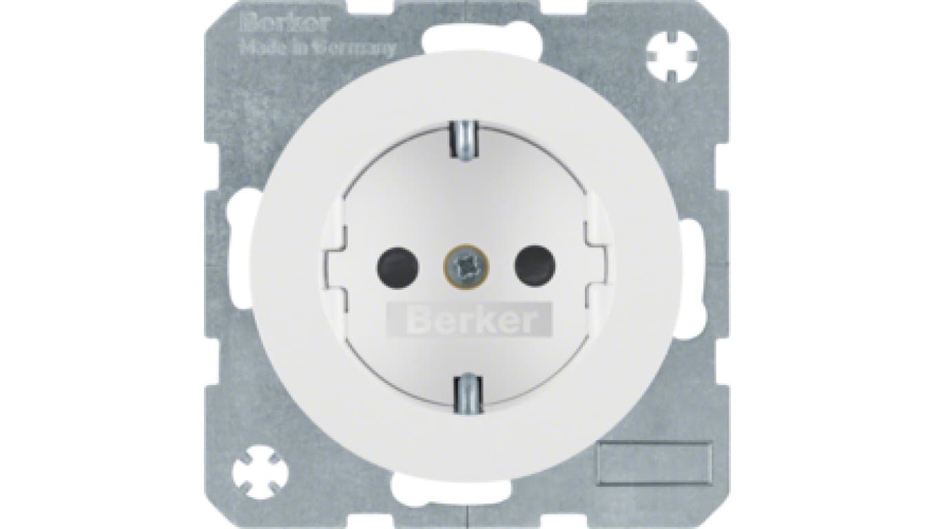 

Berker R.1/R.3 Gniazdo pojedyncze Schuko 16A 250V białe 47432089