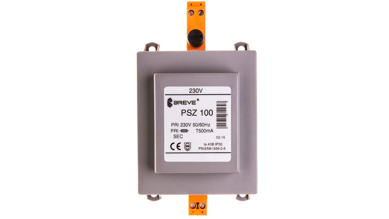 

Transformator 1-fazowy PSZ 100VA 230/12V /na szynę/ 16012-9960