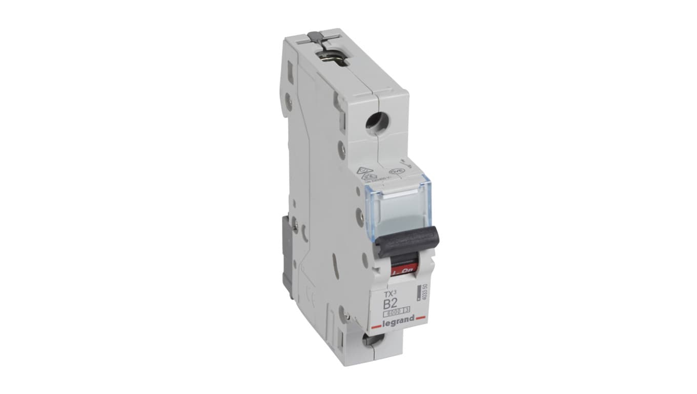 

Wyłącznik nadprądowy 1P B 2A 6kA AC S301 TX3 403350