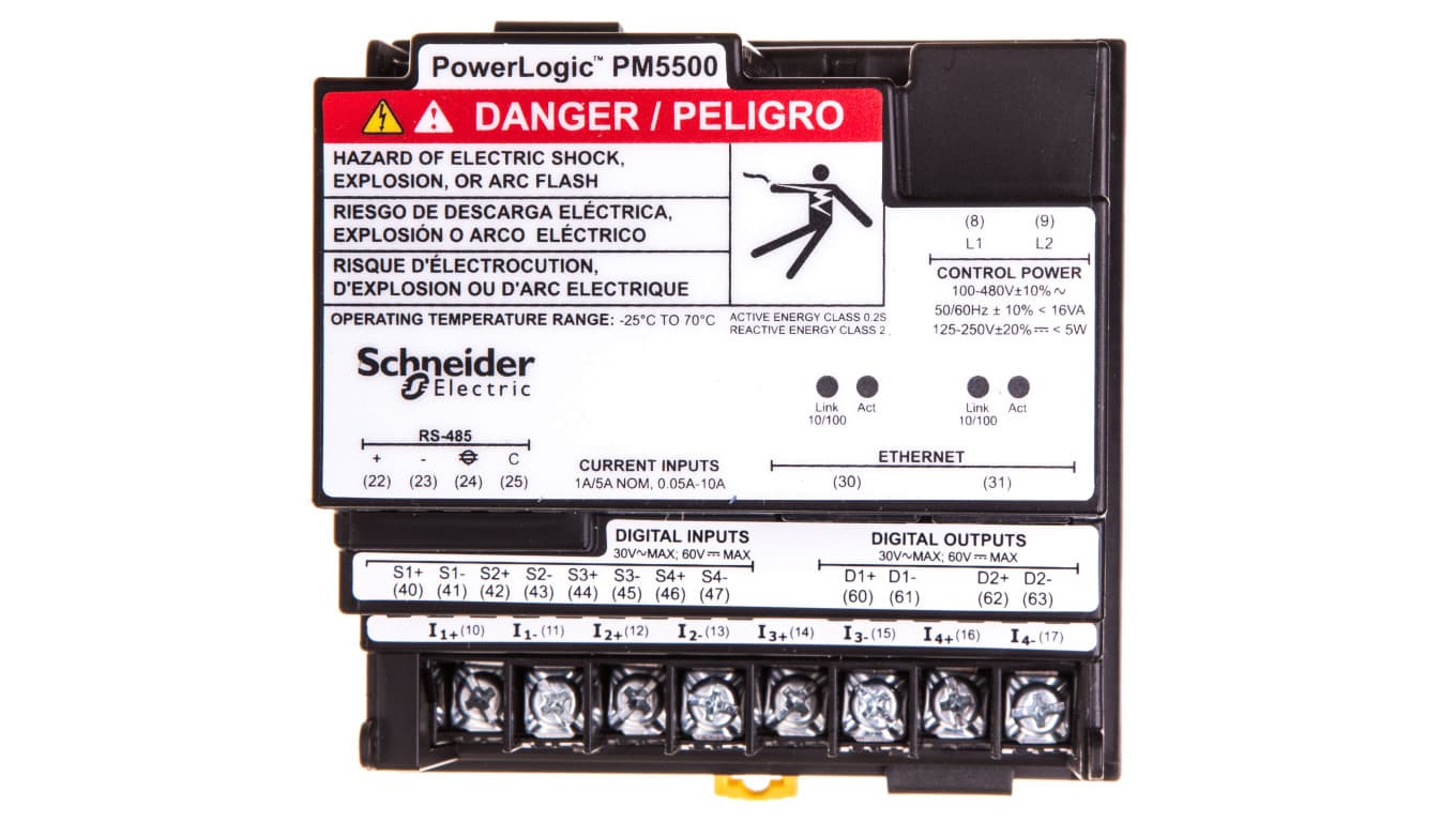 

Miernik parametrów sieci (U, I, P, Q, f, PF, E) 5/1A przekładnik 100-415V AC Ethernet Modbus tablicowy 96x96mm METSEPM5563, U/i/p/q/f/pf/e) 5/1a przekładnik 100-415v ac ethernet modbus tablicowy 96x96mm metsepm556