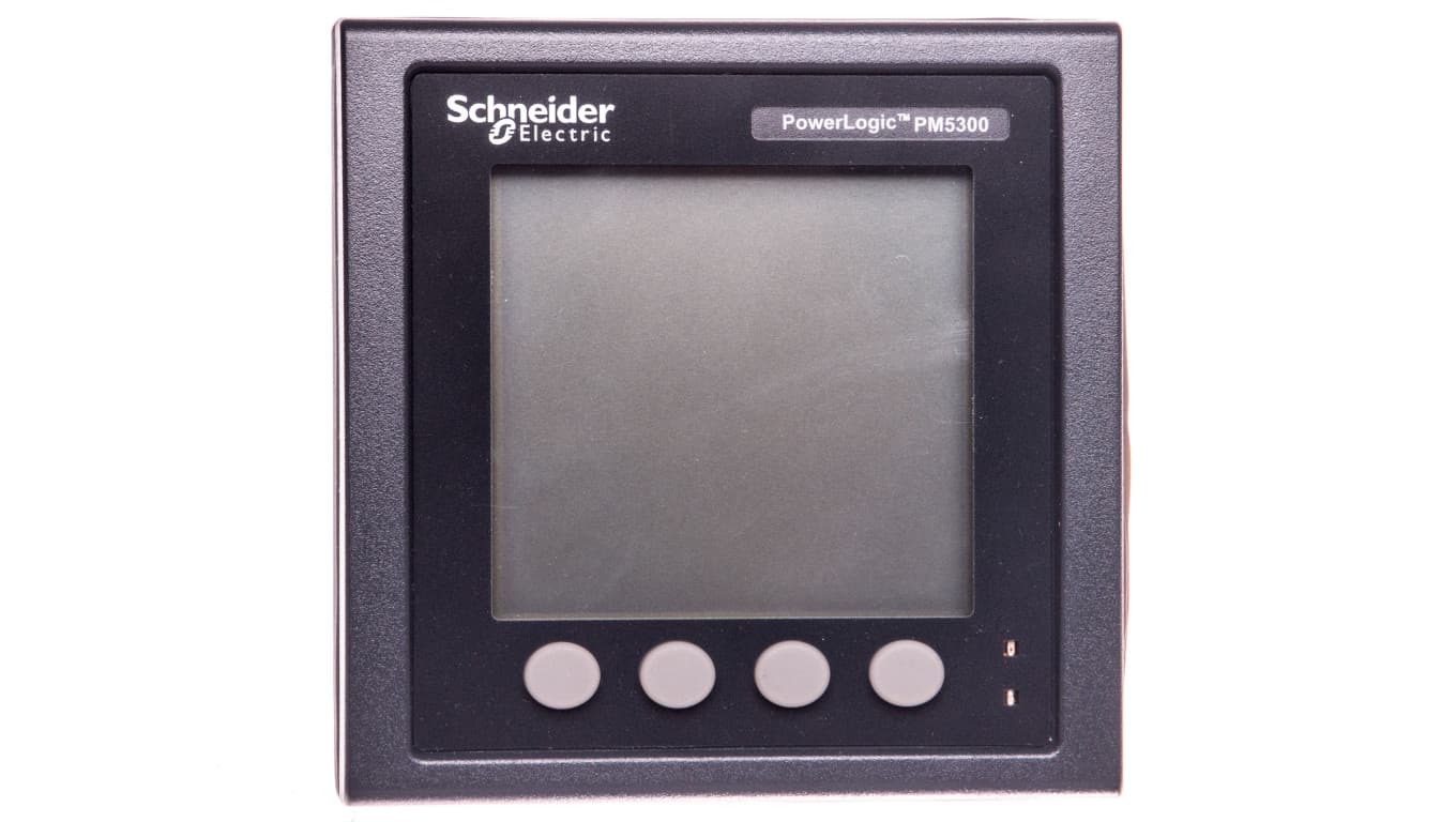 

Miernik parametrów sieci (U, I, P, Q, f, PF, E) 5/1A przekładnik 100-415V AC Ethernet tablicowy 96x96mm METSEPM5320, U/i/p/q/f/pf/e) 5/1a przekładnik 100-415v ac ethernet tablicowy 96x96mm metsepm532