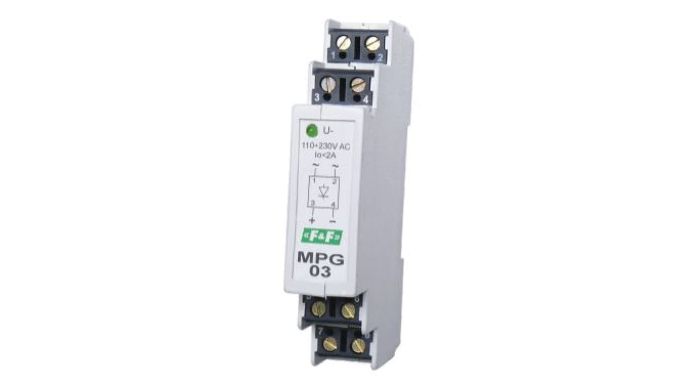 

Mostek prostowniczy 110-264V AC z LED MPG-03-230V
