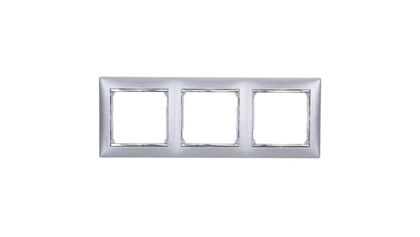 

VALENA Ramka potrójna aluminium szczotkowane 770333