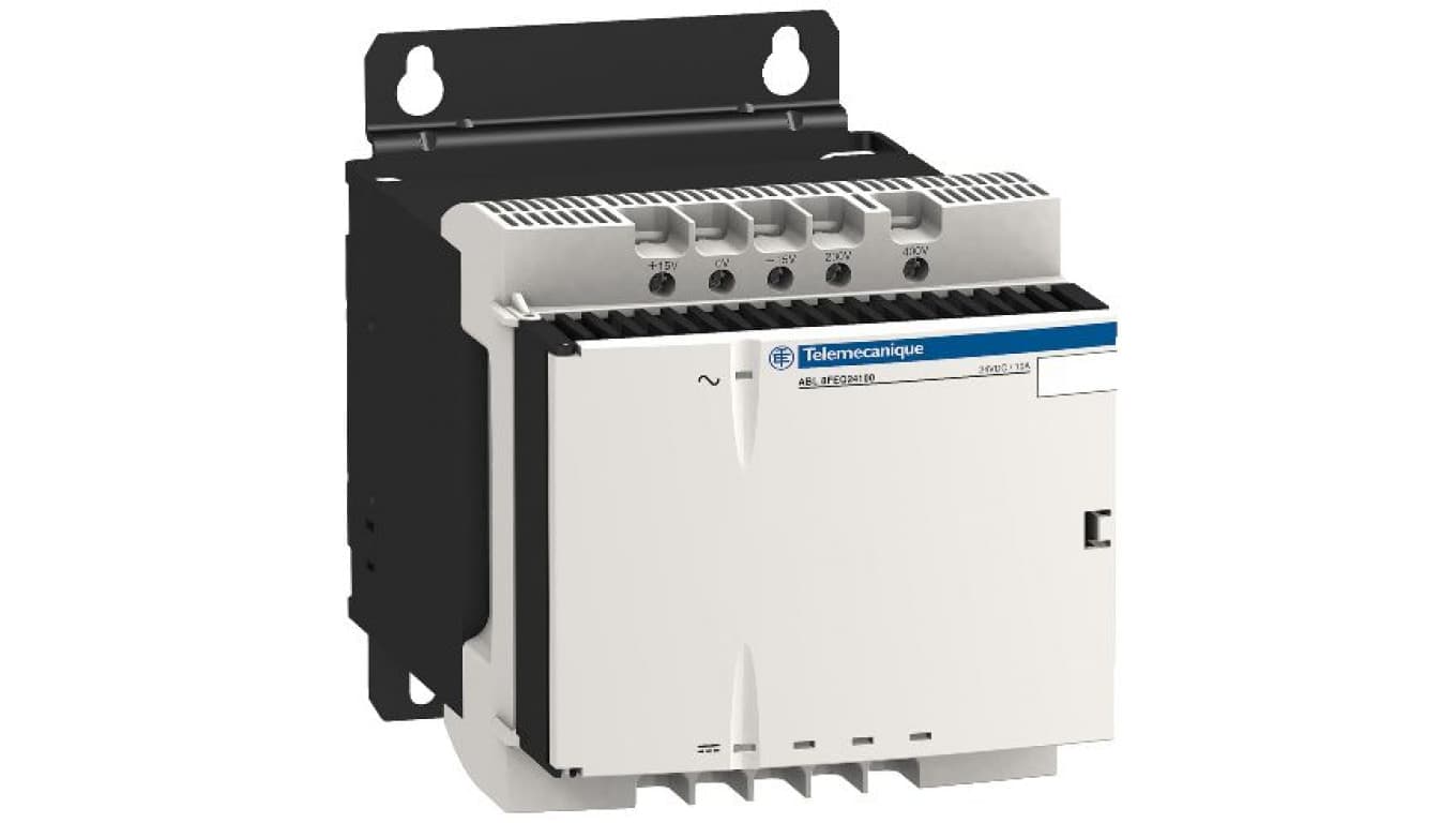 

Zasilacz prostownikowy z filtrem 1-3 fazowy, 230...400 V AC, 24 V, 6A ABL8FEQ24060