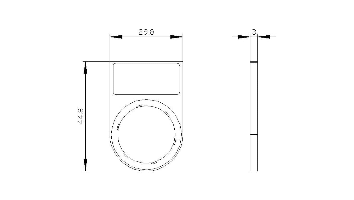 

Ramka do mocowania etykiet 12,5x27mm SIRIUS ACT 3SU1900-0AG10-0AA0