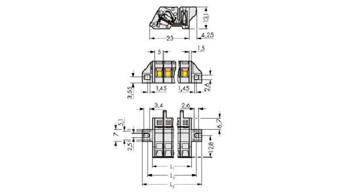 

Gniazdo MCS-MIDI Classic kątowe 12-biegunowe jasnoszare raster 5mm 721-312/031-000