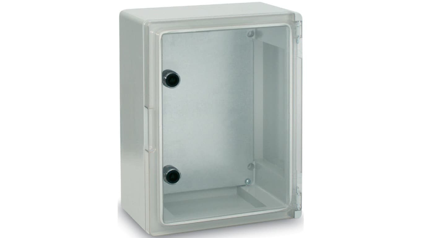 

Obudowa z drzwiami transparentnymi SWD 400x300x195mm IP65 z płytą montażową ICW-304019-P