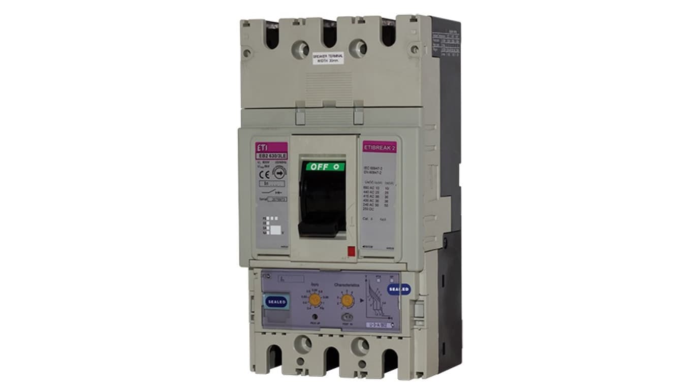

Wyłącznik kompaktowy 3P 630A 36kA /wyzwalacz elektroniczny/ EB2 630/3LE 004671121