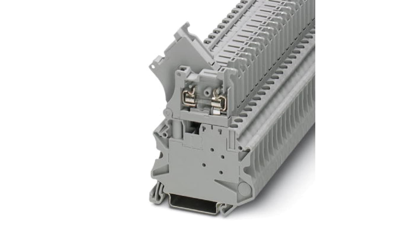 

Złączka szynowa z bezpiecznikiem 5x20 6,3A 2-przewodowa 4mm2 szara UT 4-HESI (5X20) 3074169, 5x20) 307416