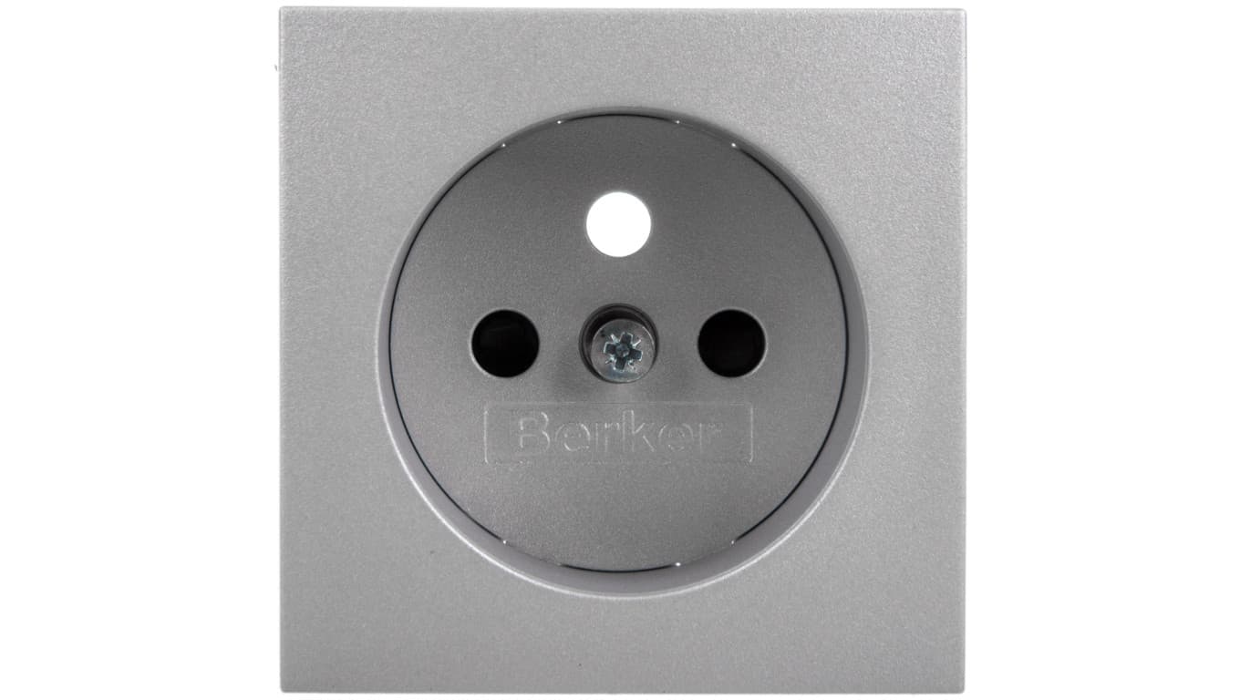 

B.Kwadrat/B.7 Płytka czołowa gniazda z/u z przesłonami styków aluminium 3965768994