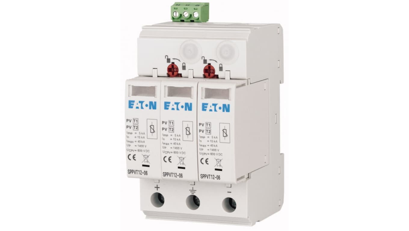 

Ogranicznik przepięć B+C Typ 1+2 2P+N 15kA 3,7kV 1000V DC z sygnalizacją SPPVT12-10-2+PE-AX 177255