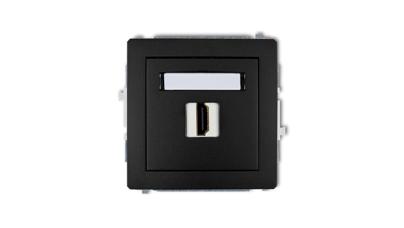 

DECO Gniazdo pojedyncze HDMI czarny mat 12DHDMI-3 /3szt./