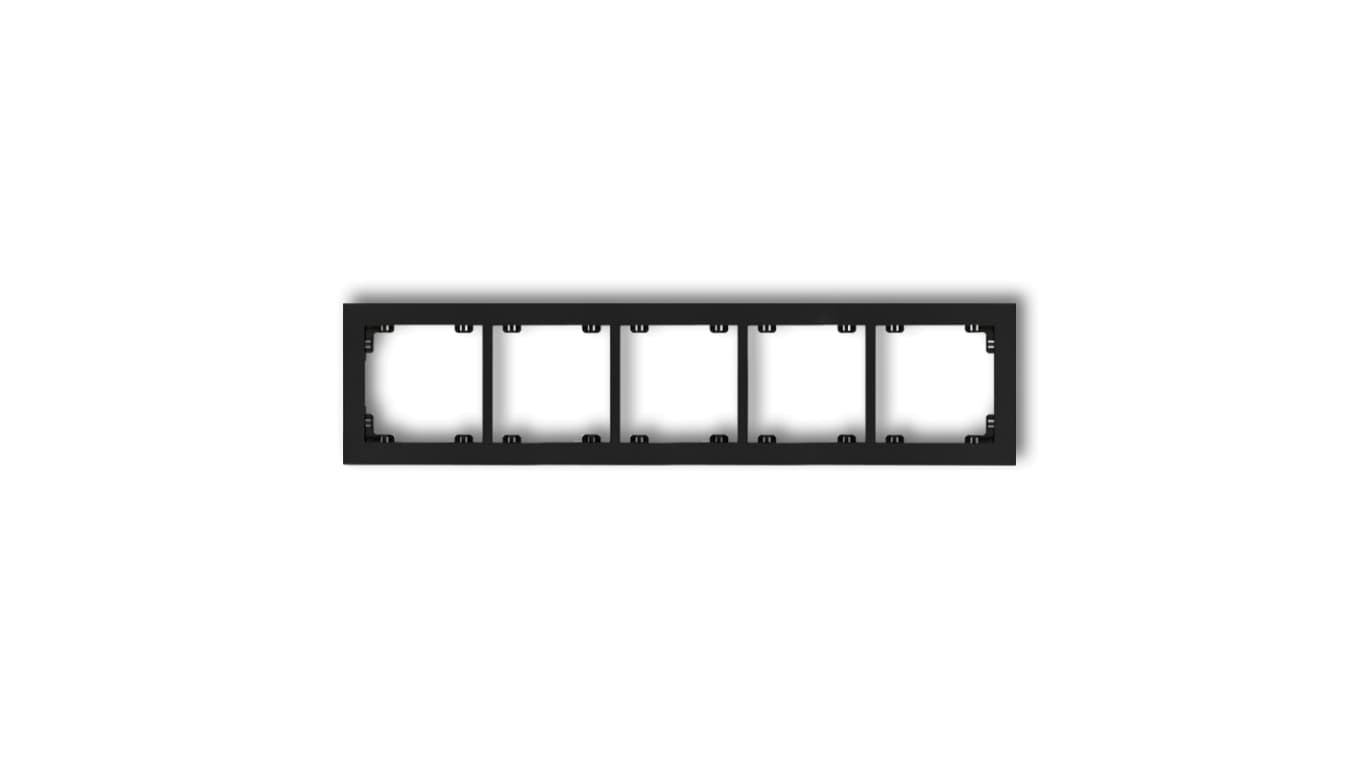 

DECO Ramka pięciokrotna czarny mat 12DR-5