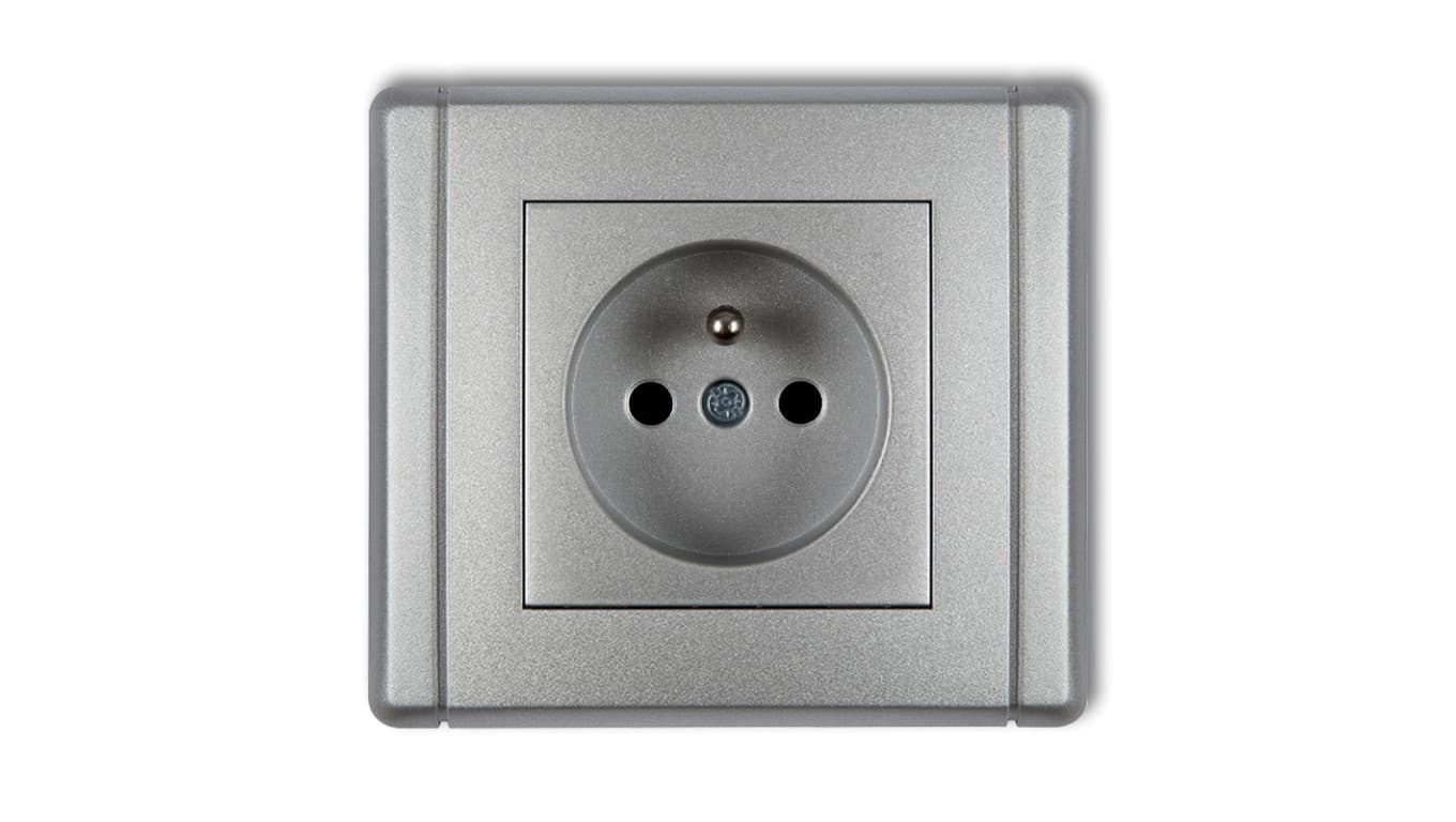 

FLEXI Gniazdo pojedyncze z/u 2P+Z srebrny metalik 7FGP-1zp
