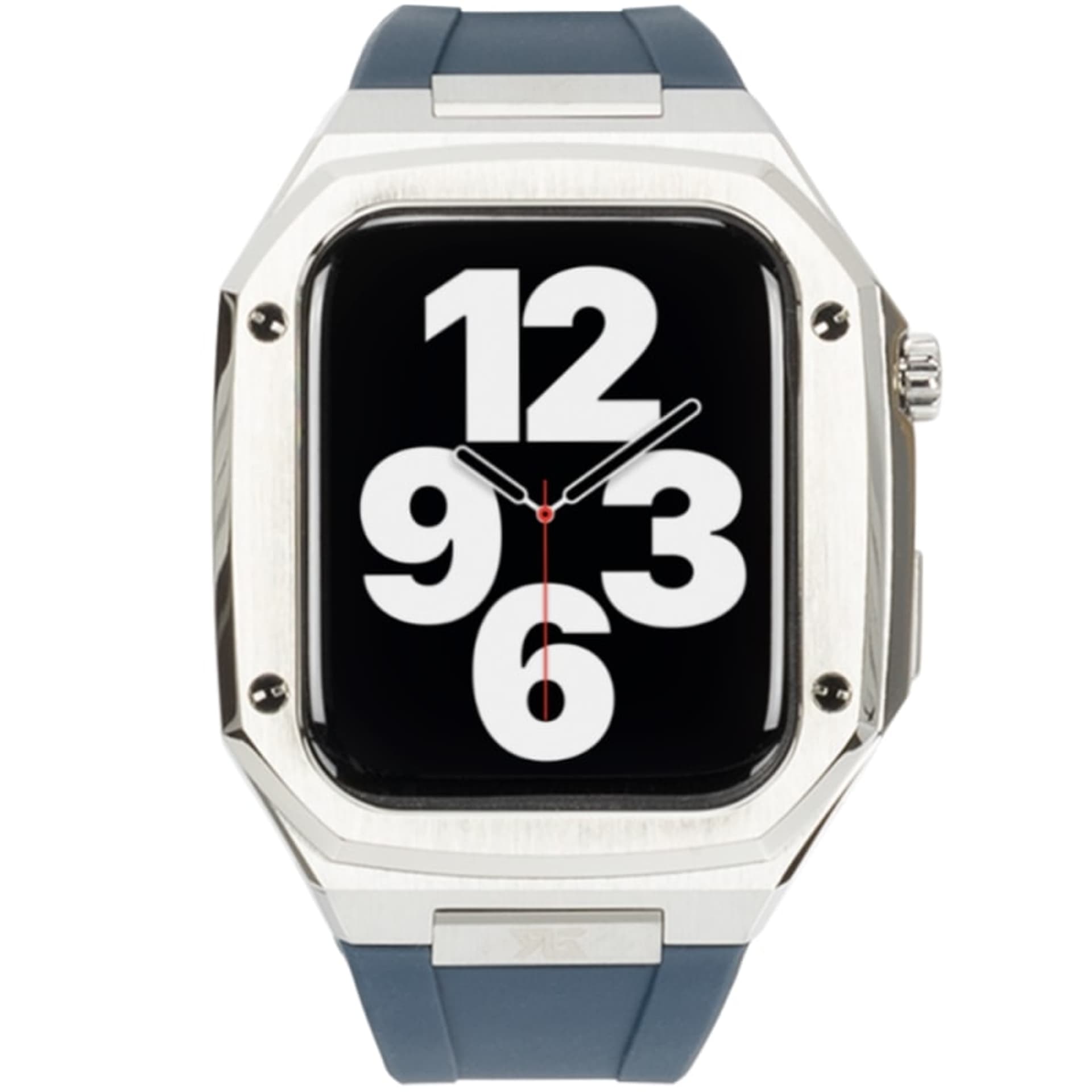

Ralph Giallo Etui Apple Watch 45 mm Noce srebrne z niebieskim paskiem