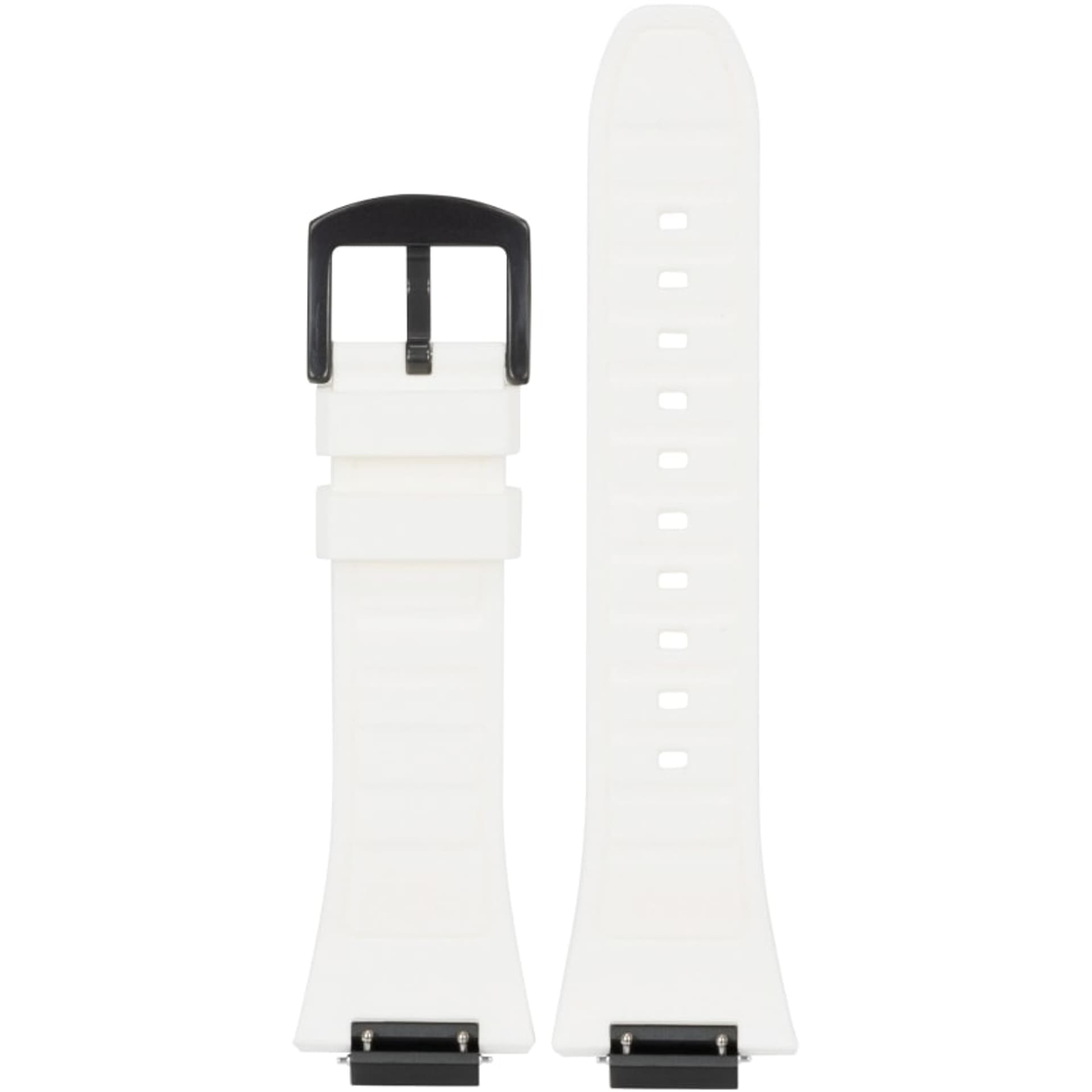 

Ralph Giallo Pasek do etui na Apple Watch biały z czarną sprzączką - silikonowy