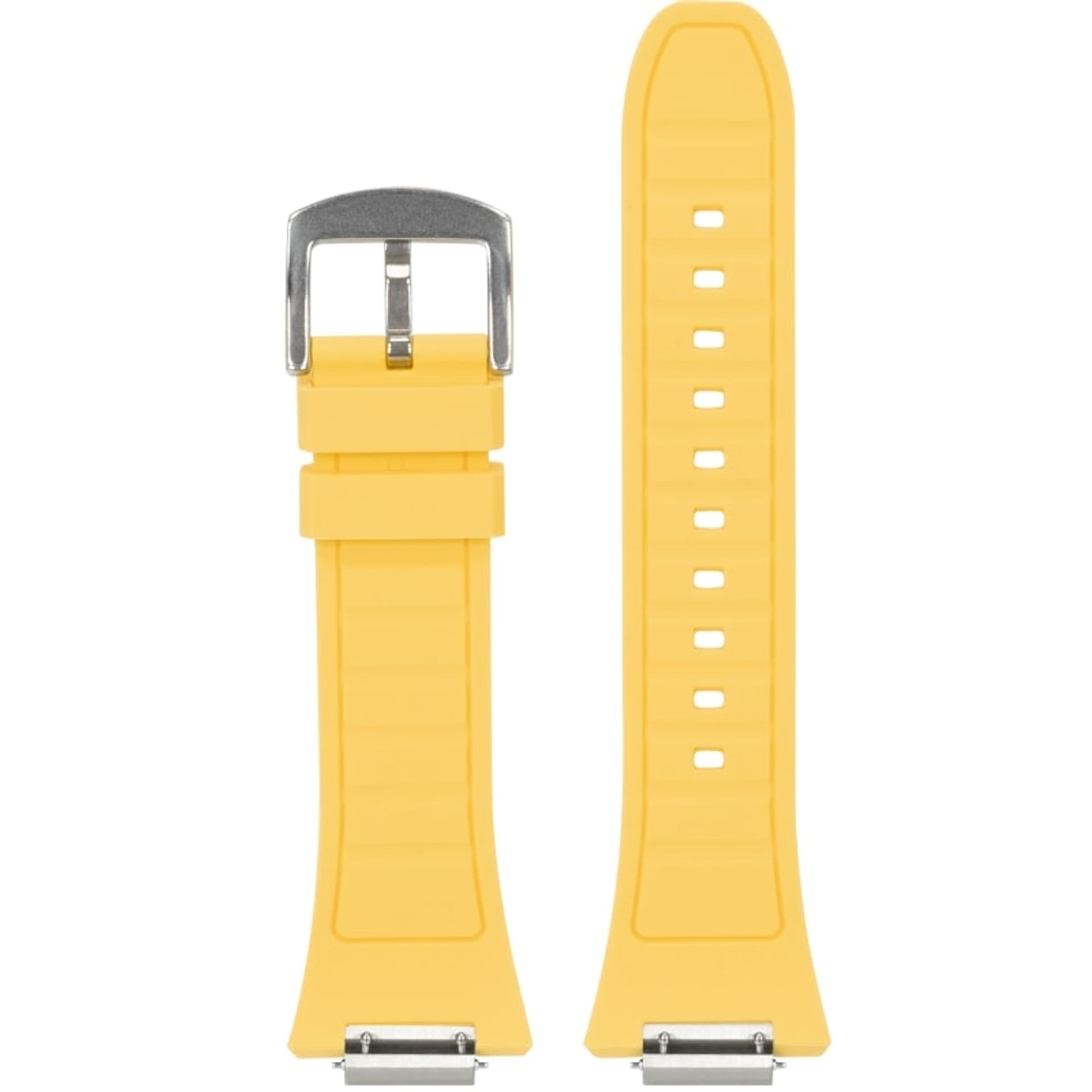 

Ralph Giallo Pasek do etui na Apple Watch żółty ze srebrną sprzączką - silikonowy