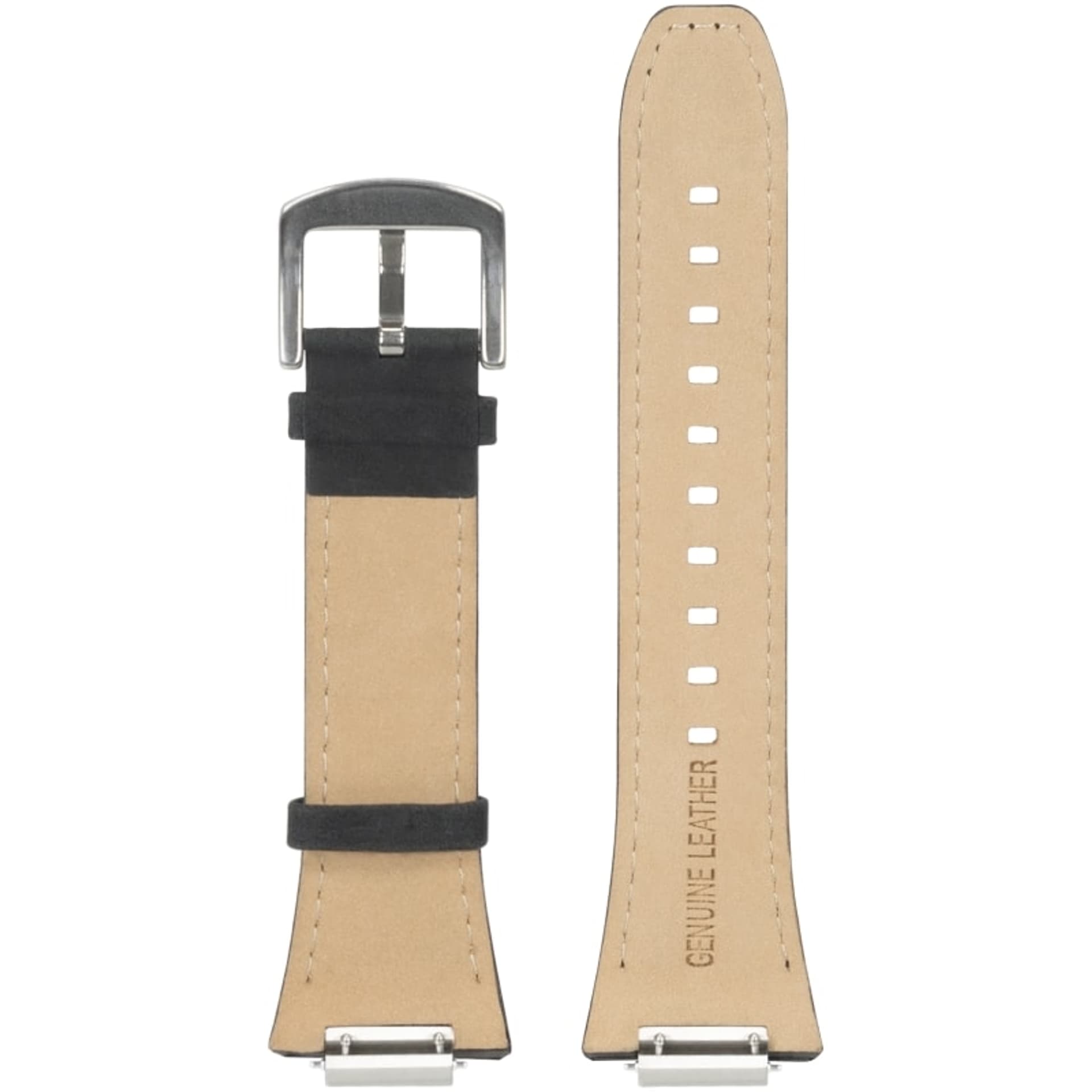 

Ralph Giallo Pasek do etui na Apple Watch szary ze srebrną sprzączką - skórzany