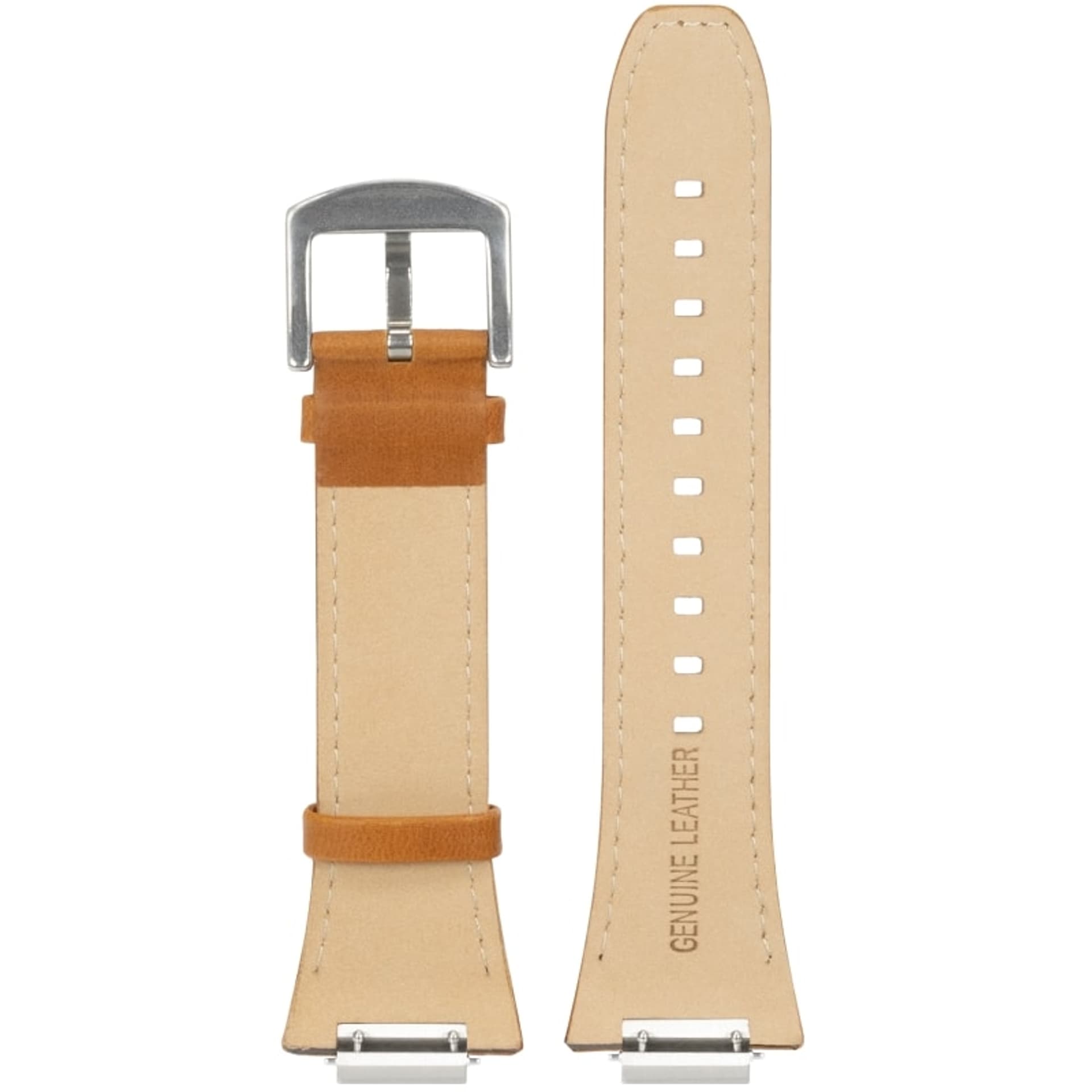 

Ralph Giallo Pasek do etui na Apple Watch brązowy ze srebrną sprzączką - skórzany