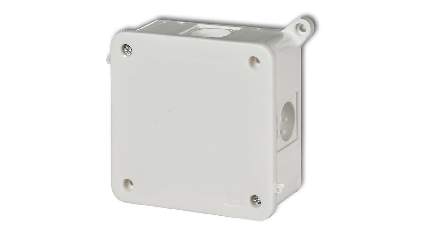 

Puszka instalacyjna hermetyczna bez złączek 100x100mm biały PHS-5