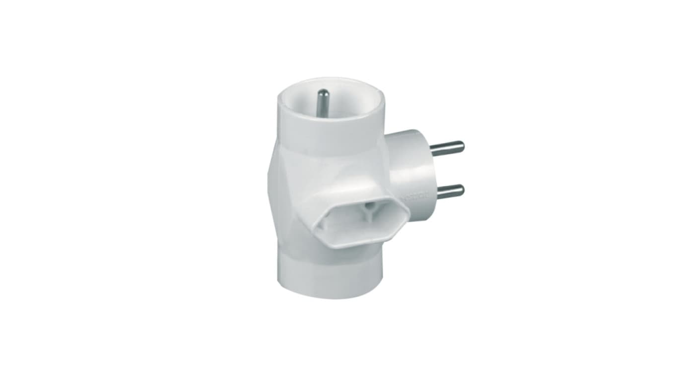 

Rozgałeźnik wtyczkowy 2x2P+Z +1xEuro biały R-21