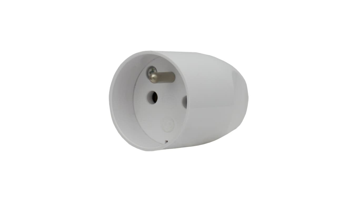 

Gniazdo przenośne z/u 16A 250V białe 420432 /60szt./