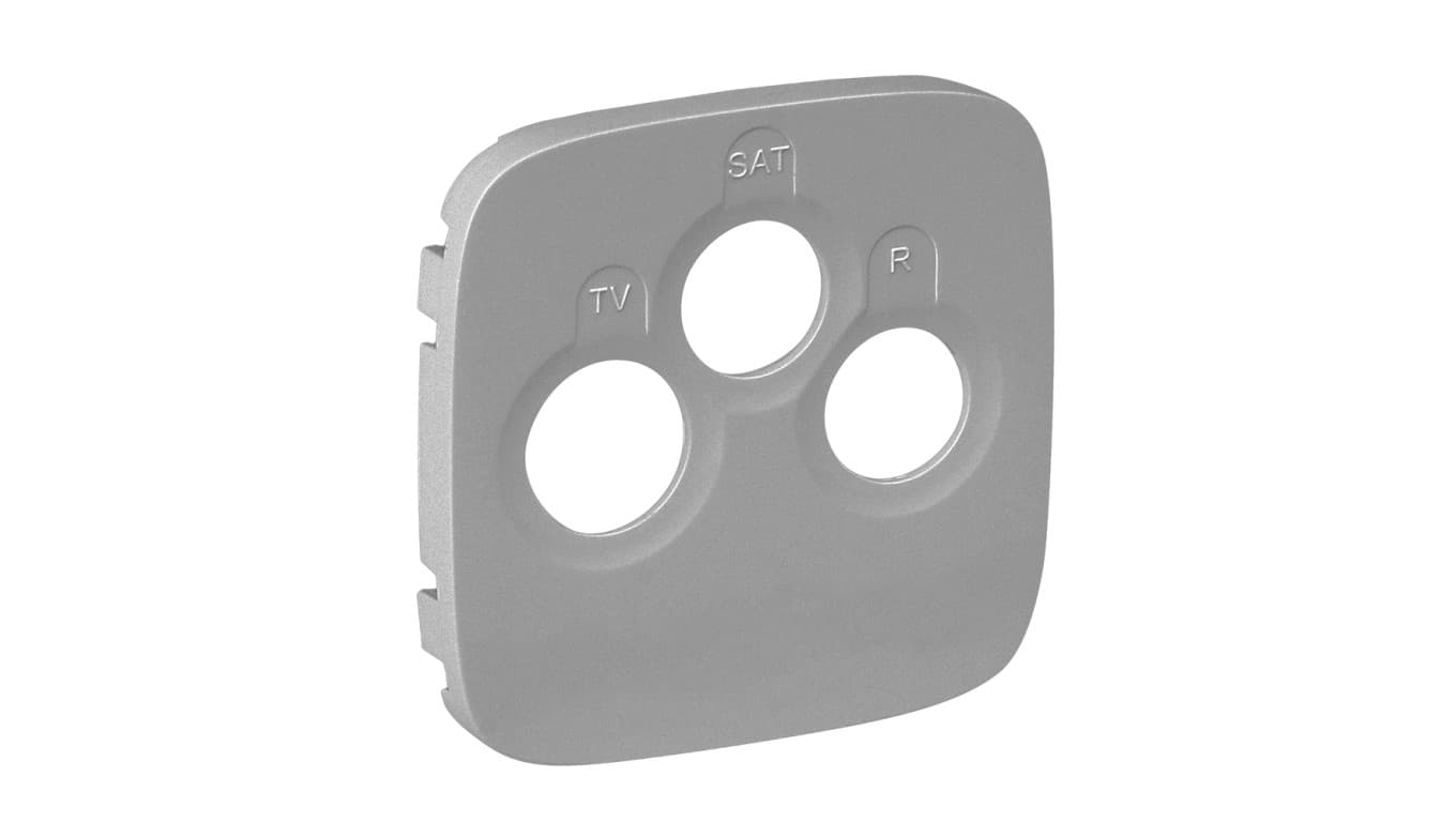 

VALENA ALLURE Plakietka gniazda antenoweego końcowego tv-rd-sat aluminium 754797