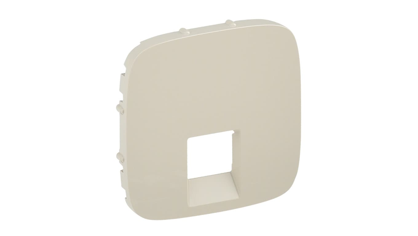 

VALENA ALLURE Plakietka gniazda pojedynczego RJ11 lub RJ45 kremowy 755416