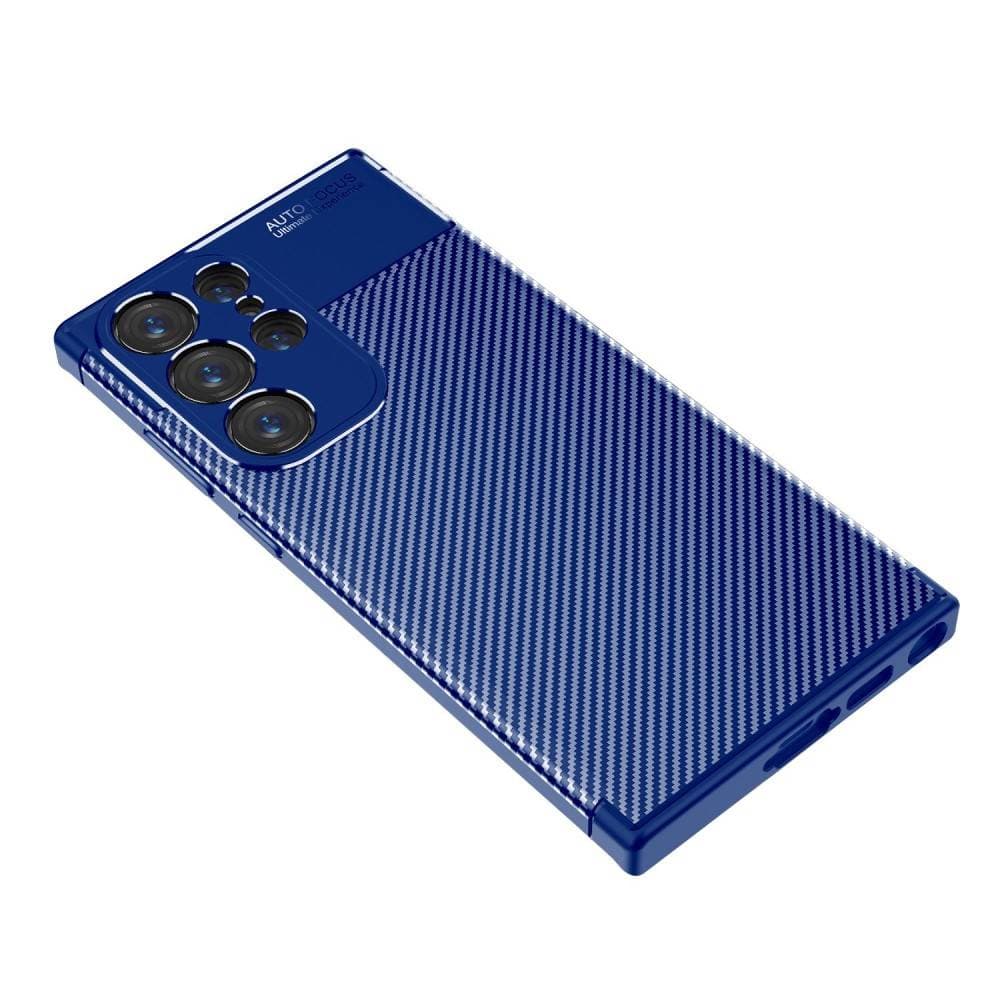 

Etui SAMSUNG GALAXY S23 ULTRA Pancerne Shockproof Nexeri Carbon Fiber niebieskie